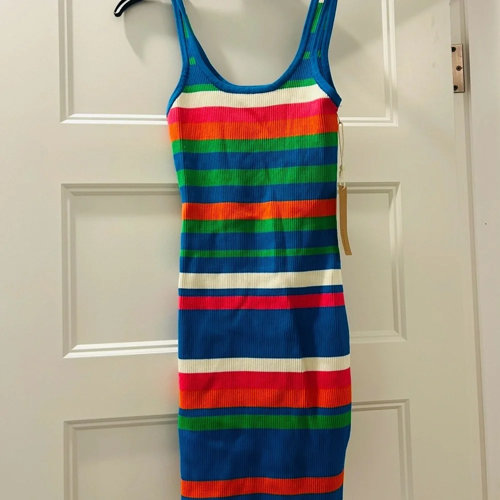 Colorful Striped Knit Dress - Picture 4 of 4